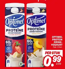 Dekamarkt Optimel protein drink yoghurt aanbieding