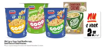 Jumbo Alle Cup a Soup, Good Noodles cups, Good Pasta of Good Potatoes aanbieding