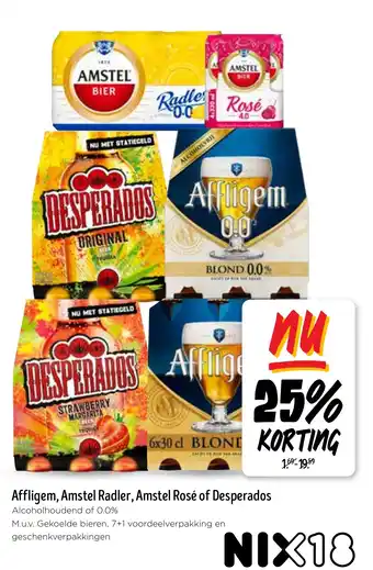 Jumbo Affligem, Amstel Radler, Amstel Rosé of Desperados aanbieding