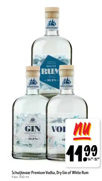 Jumbo Schuijtevaer Premium Vodka, Dry Gin of White Rum aanbieding