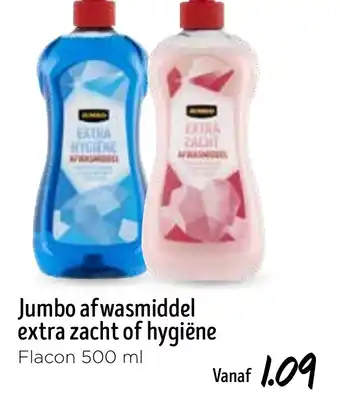 Jumbo Jumbo afwasmiddel extra zacht of hygiëne aanbieding