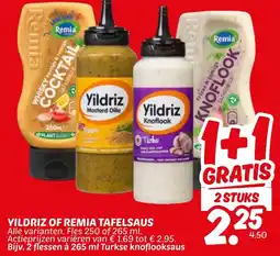 Dekamarkt Yildriz of remia tafelsaus aanbieding