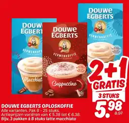 Dekamarkt Douwe egberts oploskoffie aanbieding