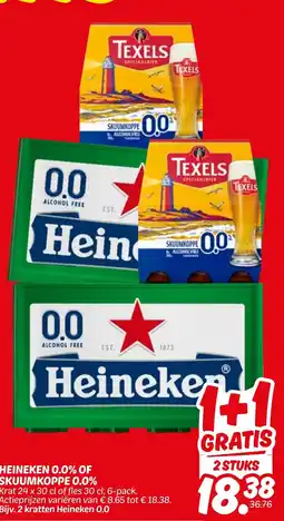 Dekamarkt HEINEKEN 0.0% OF SKUUMKOPPE 0.0% aanbieding