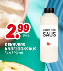 Dekamarkt Dekavers knoflooksaus aanbieding