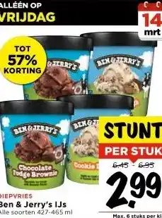 Vomar Voordeelmarkt Ben & Jerry's IJs aanbieding