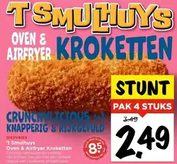 Vomar Voordeelmarkt 't Smulhuys Oven & Airfryer Kroketten aanbieding