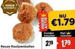 Vomar Voordeelmarkt Reuze Rozijnenbollen aanbieding