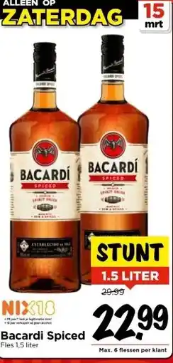 Vomar Voordeelmarkt Bacardi Spiced aanbieding