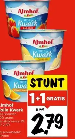 Vomar Voordeelmarkt Almhof Volle Kwark aanbieding