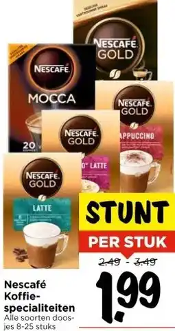 Vomar Voordeelmarkt Nescafé Koffie- specialiteiten aanbieding