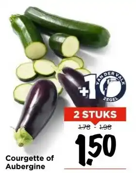 Vomar Voordeelmarkt Courgette of Aubergine aanbieding