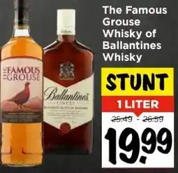 Vomar Voordeelmarkt The Famous Grouse Whisky of Ballantines Whisky aanbieding