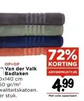 Vomar Voordeelmarkt Van der Valk Badlaken aanbieding