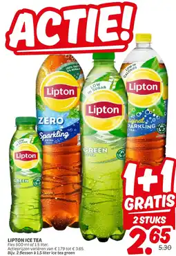 Dekamarkt Lipton ice tea aanbieding