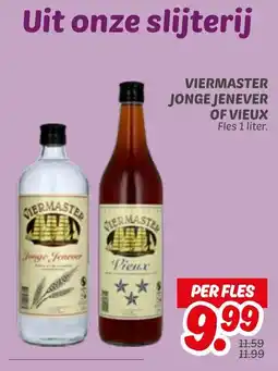 Dekamarkt Viermaster jonge jenever of vieux aanbieding