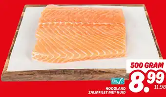 Dekamarkt Hoogland zalmfilet met huid aanbieding