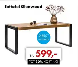 Woonsquare Eettafel Glenwood aanbieding