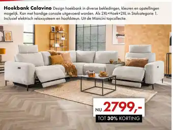 Woonsquare Hoekbank Calavino aanbieding