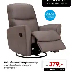 Woonsquare Relaxfauteuil Lazy aanbieding