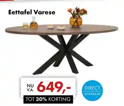 Woonsquare Eettafel Varese aanbieding