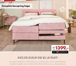 Woonsquare Complete boxspring Saga aanbieding