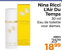 Trekpleister Nina Ricci L'Air Du Temps aanbieding