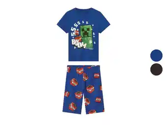 Lidl Korte kinder pyjama Minecraft aanbieding