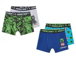 Lidl 2 jongens boxers Minecraft aanbieding