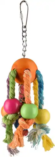 Pets Place Flamingo Vogelspeelgoed Rainbow Spy - Vogelspeelgoed - 7x7x19 cm Multi-Color aanbieding