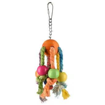 Pets Place Flamingo Vogelspeelgoed Rainbow Spy - Vogelspeelgoed - 7x7x19 cm Multi-Color aanbieding