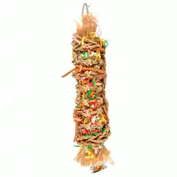 Pets Place Flamingo Vogelspeelgoed Tube Papier Klein - Vogelspeelgoed - 7x6.5x31 cm Multi-Color aanbieding
