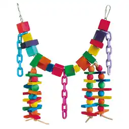 Pets Place Keddoc Vogelspeelgoed Color Chain - Vogelspeelgoed - 47x21x10 cm Multi-Color aanbieding