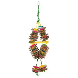 Pets Place Trixie Speelgoed Aan Sisaltouw - Vogelspeelgoed - 18x35 cm Multi-Color aanbieding