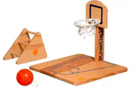 Pets Place Flamingo Vogelspeelplaats Basketbal - Vogelspeelgoed - 20x20x20 cm Houtkleur aanbieding