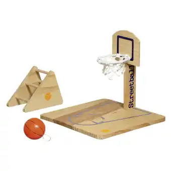 Pets Place Flamingo Vogelspeelplaats Basketbal - Vogelspeelgoed - 20x20x20 cm Houtkleur aanbieding