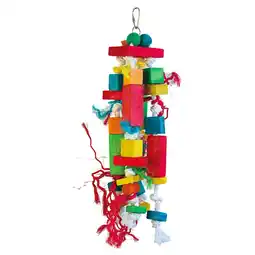 Pets Place Keddoc Vogelspeelgoed Blocks And Cubes - Vogelspeelgoed - 40x10x10 cm Multi-Color aanbieding