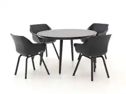 Kees Smit Hartman Sophie Element/Studio ø128cm dining tuinset 5-delig aanbieding