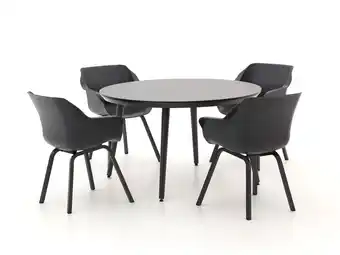 Kees Smit Hartman Sophie Element/Studio ø128cm dining tuinset 5-delig aanbieding