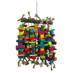 Pets Place Keddoc Vogelspeelgoed Jawa Blocks - Vogelspeelgoed - 55x35x15 cm Multi-Color aanbieding