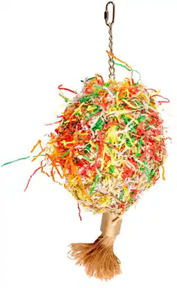 Pets Place Flamingo Vogelspeelgoed Boeket Papier Groot - Vogelspeelgoed - 17x15x53 cm Multi-Color aanbieding