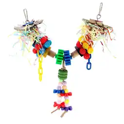 Pets Place Keddoc Vogelspeelgoed Charming Chain - Vogelspeelgoed - 34x27x4 cm Multi-Color aanbieding