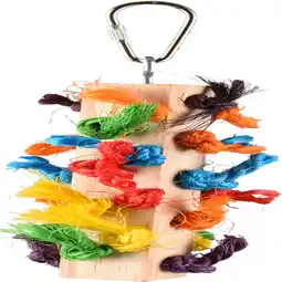 Pets Place Flamingo Vogelspeelgoed Rainbow Dio Multi - Vogelspeelgoed - 5x5x17 cm Mix aanbieding