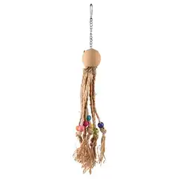 Pets Place Flamingo Vogelspeelgoed Octopus Met Gekleurde Kralen - Vogelspeelgoed - 38 cm Beige aanbieding