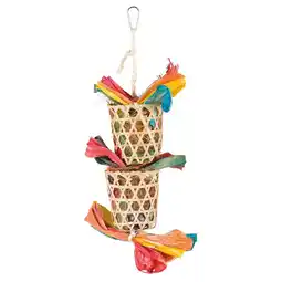 Pets Place Trixie Natuurspeelgoed Aan Sisaltouw - Vogelspeelgoed - 35 cm Multi-Color aanbieding