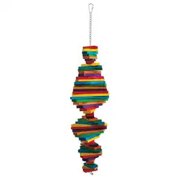 Pets Place Keddoc Vogelspeelgoed Stacker - Vogelspeelgoed - 17.5x5 cm Multi-Color aanbieding