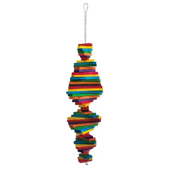 Pets Place Keddoc Vogelspeelgoed Stacker - Vogelspeelgoed - 17.5x5 cm Multi-Color aanbieding