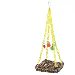 Pets Place Keddoc Vogelspeelgoed Hammock - Vogelspeelgoed - 23x18x5 cm Multi-Color aanbieding