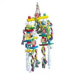 Pets Place Keddoc Vogelspeelgoed Chaos - Vogelspeelgoed - 56x24x15 cm Multi-Color aanbieding