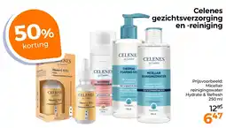 Trekpleister Celenes gezichtsverzorging en reiniging aanbieding